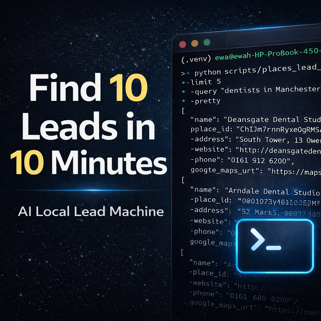 AI Local Lead Machine in action